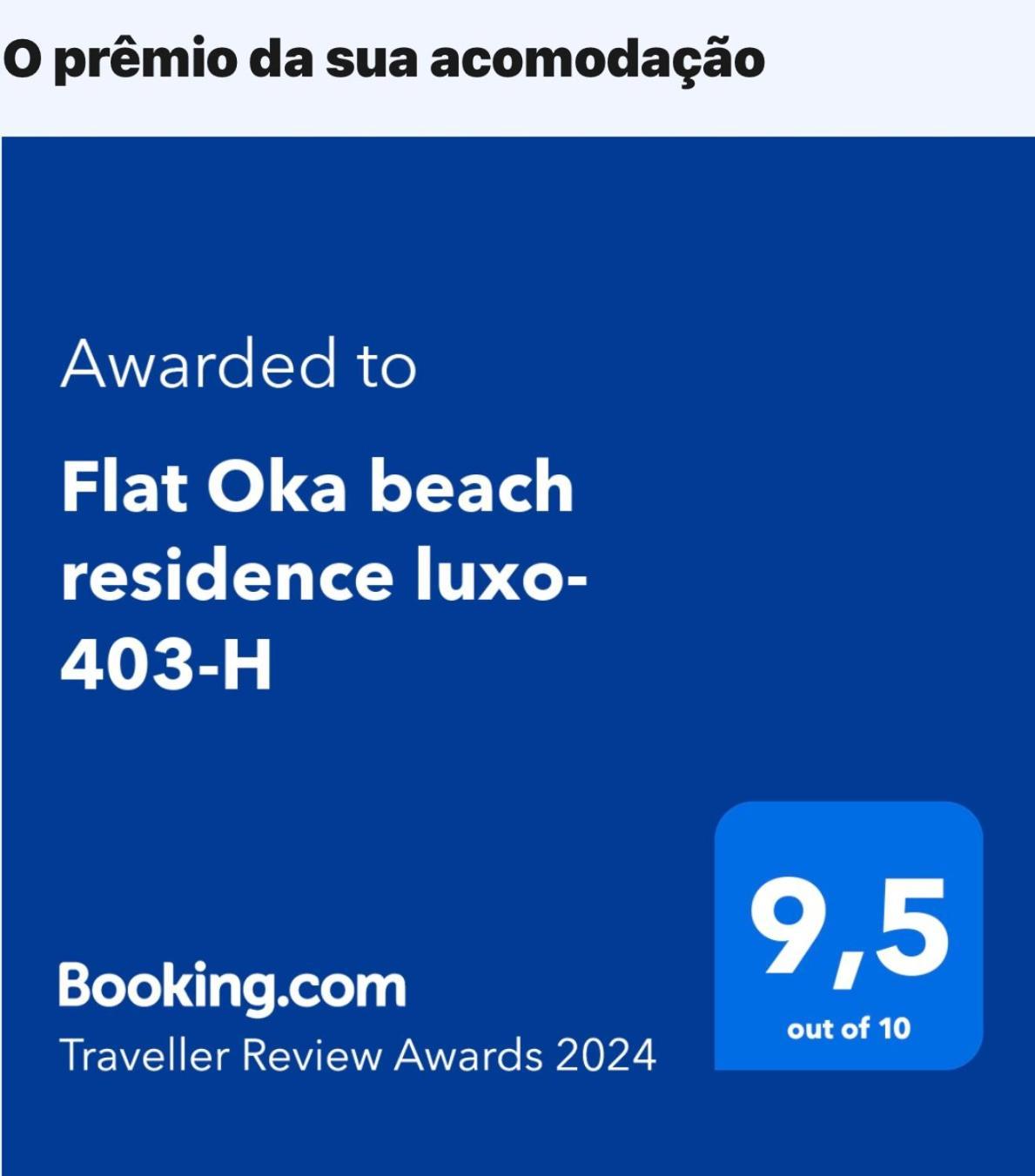 Flat Oka Beach Residence Luxo Pôrto das Galinhas Exteriör bild
